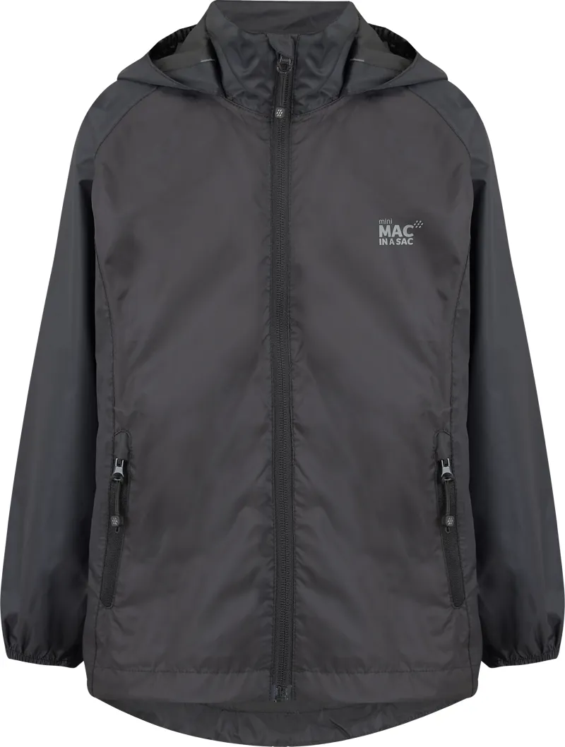 Mac in a Sac Jacket Kids in Black